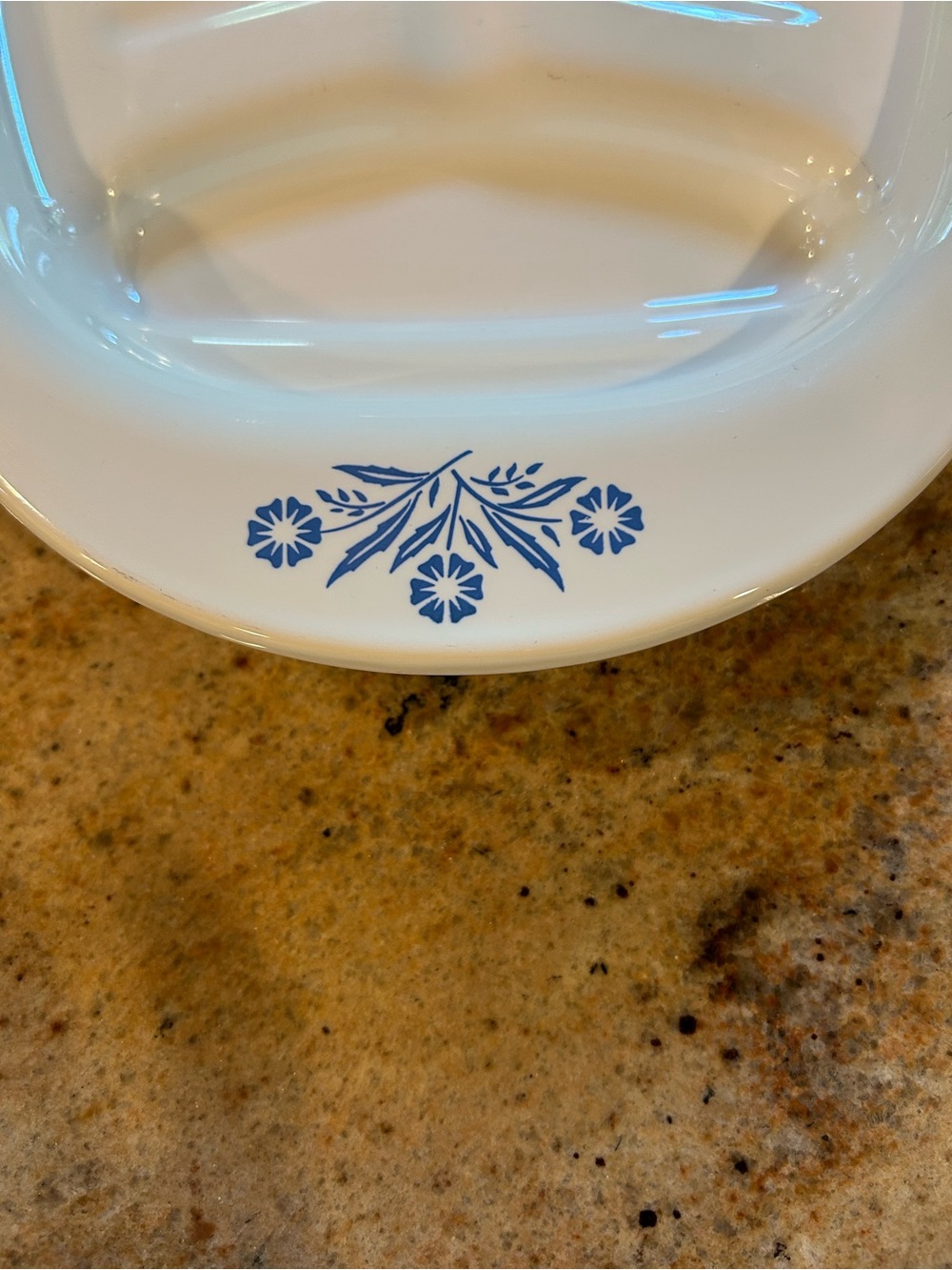 Corningware #P-19 Vintage Oval Platter Blue Cornflower 1950’s Flame Brand-stamp. - Picture 4 of 7